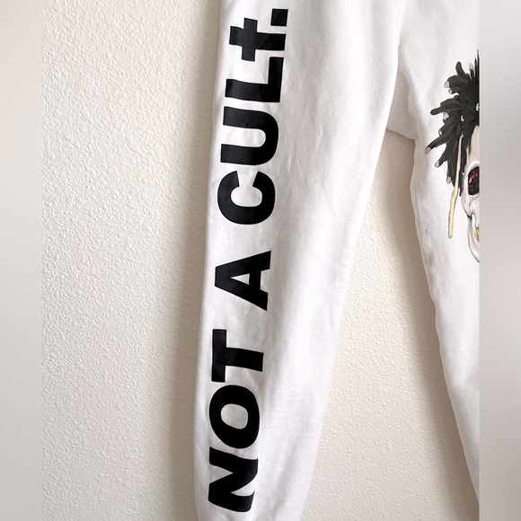 Official Saint Jhn Not A Cult Christian Sex Club Staff Sweatpants White - Picture 6 of 17